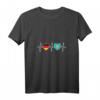 Damen Deutschland und Kasachstan Flaggen T-Shirt mit V-Ausschnitt – Zeichen für doppelte Staatsbürgerschaft, Integration & Reisesouvenir