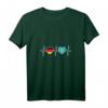 Damen Deutschland und Kasachstan Flaggen T-Shirt mit V-Ausschnitt – Zeichen für doppelte Staatsbürgerschaft, Integration & Reisesouvenir