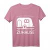 Im Hotel Sind Wir Gast Hier Sind Wir Zuhause Wohnwagen T-Shirt – Lustiges Camping-Motiv für Camper, Naturfreunde & Campingfans als Geschenk