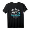 Wandern Freunde Glück Freundschaft Shirt | Lustiges Geschenk für Wanderer, Naturliebhaber & Outdoor Freunde zum Geburtstag, Vatertag & Weihnachten