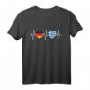 Deutschland und Griechenland Fahne T-Shirt - Doppelte Staatsbürgerschaft, Urlaubs- und Stadttripp-Outfit für Griechenland- und Deutschland-Liebhaber