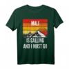 Mali ruft an und ich muss gehen T-Shirt – Vintage Berg Sonnenuntergang Design für Mali-Reisende und Heimatliebhaber