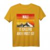Mali ruft an und ich muss gehen T-Shirt – Vintage Berg Sonnenuntergang Design für Mali-Reisende und Heimatliebhaber