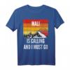 Mali ruft an und ich muss gehen T-Shirt – Vintage Berg Sonnenuntergang Design für Mali-Reisende und Heimatliebhaber