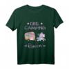 Kinder Little Camping Queen T-Shirt mit Einhorn, Meerjungfrau & Zauberstab – Magisches Mädchen T-Shirt für Geburtstag, Ostern & Sommerurlaub