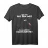 Katze Messer Geh mir aus dem Weg du unnötiger Sozialkontakt T-Shirt – Lustiges Spruch-Shirt für Frauen und Männer als Geschenk
