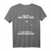 Katze Messer Geh mir aus dem Weg du unnötiger Sozialkontakt T-Shirt – Lustiges Spruch-Shirt für Frauen und Männer als Geschenk
