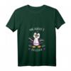 Damen Hula Hoop T-Shirt mit Pinguin Design - Lustiges Fitness Shirt mit V-Ausschnitt und Spruch für Trendbewusste