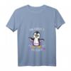 Damen Hula Hoop T-Shirt mit Pinguin Design - Lustiges Fitness Shirt mit V-Ausschnitt und Spruch für Trendbewusste