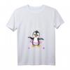 Damen Hula Hoop T-Shirt mit Pinguin Design - Lustiges Fitness Shirt mit V-Ausschnitt und Spruch für Trendbewusste