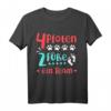 Lustiges Hund Witziges Geschenk Hundeliebhaber Gassi Gehen T-Shirt - Für Hundehalter, Hundetrainer & Züchter mit Spruch '4 Pfoten 2 Füße ein Team'