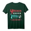 Lustiges Hund Witziges Geschenk Hundeliebhaber Gassi Gehen T-Shirt - Für Hundehalter, Hundetrainer & Züchter mit Spruch '4 Pfoten 2 Füße ein Team'