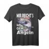 Angler T-Shirt mit Spruch 'Mir reichts ich geh angeln' – Lustiges Angeloutfit für Hobby- und Sportangler