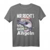 Angler T-Shirt mit Spruch 'Mir reichts ich geh angeln' – Lustiges Angeloutfit für Hobby- und Sportangler