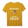 Mir Reicht's Ich Geh Grillen Spruch T-Shirt – Humorvolles BBQ-Design für Grillfans und Grillmeister, ideales Geschenk für Männer und Frauen