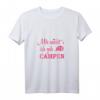 Damen CAMPEN T-Shirt mit V-Ausschnitt - Lustiges Camperin Geschenk für Outdoor- und Caravaning-Fans