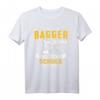 Geboren Um Bagger Zu Fahren Gezwungen Zur Schule Zu Gehen T-Shirt – Lustiges Bagger Motiv für Baggerfahrer, Bauarbeiter & Baggerliebhaber als Geschenk