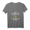 Damen Fun T-Shirt mit Spruch 'Man Bringe Mir Eine Tür Ich Möchte Gehen' - V-Ausschnitt, bequemes und lustiges Shirt
