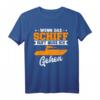 Lustiges Bootsführer T-Shirt - Wenn das Schiff ruft muss ich gehen, Geschenk für Bootsfahrer & Yachtbesitzer, perfekt zum Geburtstag & Weihnachten
