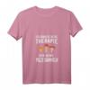Damen T-Shirt mit V-Ausschnitt: Ich brauche keine Therapie, ich gehe Pilze sammeln – Lustiges Outfit für Pilzsammlerinnen im Wald