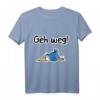 Kinder T-Shirt mit Tiermotiven und Botschaft 'Geh weg!' - NICI Design für Kinder, klassisch geschnitten