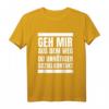 Geh Mir Aus Dem Weg Du Unnötiger Sozialkontakt T-Shirt - Lustiges Spruch-Shirt für Einzelgänger, Witzbolde & Spaßvögel