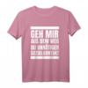 Geh Mir Aus Dem Weg Du Unnötiger Sozialkontakt T-Shirt - Lustiges Spruch-Shirt für Einzelgänger, Witzbolde & Spaßvögel