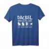 Dackel hören aufs Wort - Lustiges Gassi gehen T-Shirt für Dackelbesitzer und Hundeliebhaber, perfektes Geschenk für Hundespaziergänge, Geburtstage & Weihnachten