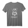 Lustiges Schnauzer Hundemotiv T-Shirt für Hundehalter & Hundeliebhaber - Perfektes Geschenk für Schnauzerrassen, Gassi gehen & Hundesport
