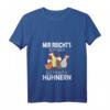 Damen Mir reichts ich geh zu meinen Hühnern! Lustiges Bauernhof T-Shirt mit V-Ausschnitt – Perfektes Geschenk für Landwirte, Hühnerbesitzer und Küken-Fans