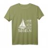 Damen Segeln T-Shirt mit V-Ausschnitt - Mir Reichts Ich geh Segeln Design, Perfektes Geschenk für Hobbyseglerinnen und Segelboot-Liebhaberinnen