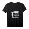Damen V-Ausschnitt T-Shirt mit Spruch 'Mir reichts Ich geh hullern' – Lustiges Hula Hoop Motiv für Frauen