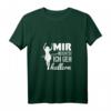 Damen V-Ausschnitt T-Shirt mit Spruch 'Mir reichts Ich geh hullern' – Lustiges Hula Hoop Motiv für Frauen