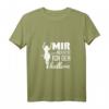 Damen V-Ausschnitt T-Shirt mit Spruch 'Mir reichts Ich geh hullern' – Lustiges Hula Hoop Motiv für Frauen