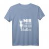 Damen V-Ausschnitt T-Shirt mit Spruch 'Mir reichts Ich geh hullern' – Lustiges Hula Hoop Motiv für Frauen