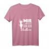 Damen V-Ausschnitt T-Shirt mit Spruch 'Mir reichts Ich geh hullern' – Lustiges Hula Hoop Motiv für Frauen