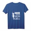 Damen V-Ausschnitt T-Shirt mit Spruch 'Mir reichts Ich geh hullern' – Lustiges Hula Hoop Motiv für Frauen