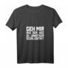 Damen HapMonkey T-Shirt mit V-Ausschnitt – Lustiger social distancing Spruch für Damen und Herren