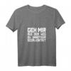 Damen HapMonkey T-Shirt mit V-Ausschnitt – Lustiger social distancing Spruch für Damen und Herren