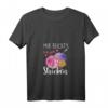 Damen T-Shirt 'Mir Reicht's Ich geh Stricken' mit V-Ausschnitt – Lustiges, bequemes Shirt für Strickfans & Alltag