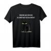 HapMonkey Katzen T-Shirt – Lustiges Sarkastisches T-Shirt gegen soziale Kontakte, perfekt für Katzenliebhaber & Humorfans in Quarantänezeiten