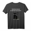 HapMonkey Katzen T-Shirt – Lustiges Sarkastisches T-Shirt gegen soziale Kontakte, perfekt für Katzenliebhaber & Humorfans in Quarantänezeiten