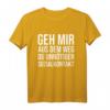 Geh mir aus dem Weg du unnötiger Sozialkontakt T-Shirt – Humorvolles Design für Abstandhalten in schwierigen Zeiten