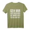 Geh mir aus dem Weg du unnötiger Sozialkontakt T-Shirt – Humorvolles Design für Abstandhalten in schwierigen Zeiten