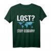 Lustiges Geographie Lehrer T-Shirt mit Weltkarten-Design – Perfektes Geschenk für Lehrer, Schüler & Abschlussfeiern