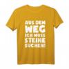 Lustiges Geologe T-Shirt: Muss Steine Suchen! Originelles Geschenk für Gesteins- und Petrologie-Liebhaber zu Weihnachten, Geburtstag oder Valentinstag