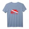 Tauchen Taucher Flagge Tauch T-Shirt – Geschenkidee für Taucher, Scuba & Unterwassersportfans