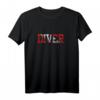 Taucher Diver Flagge T-Shirt – Geschenkidee für Taucher, Scuba Fans & Unterwasserliebhaber zu Weihnachten, Geburtstag & jedem Anlass