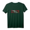 Taucher Diver Flagge T-Shirt – Geschenkidee für Taucher, Scuba Fans & Unterwasserliebhaber zu Weihnachten, Geburtstag & jedem Anlass