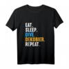 Eat Sleep Dive Dekobier Repeat Tauch T-Shirt für Taucher & Schnorchler – Perfektes Geschenk für Taucher und Tauchfans